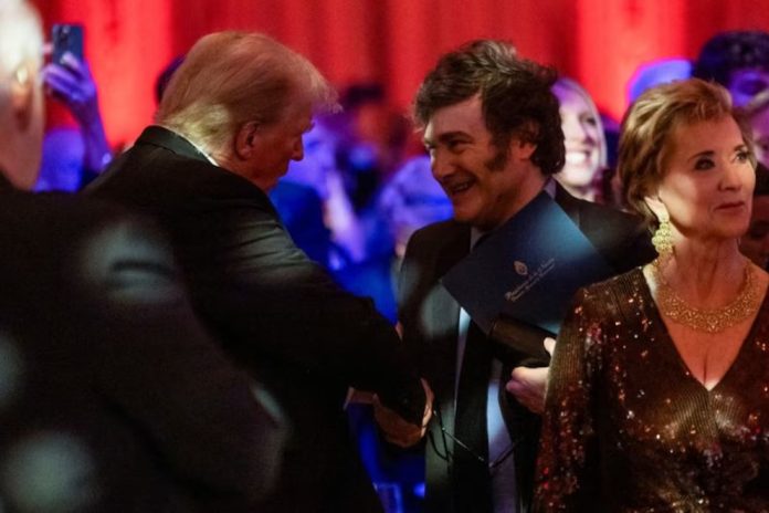 milei y trump Tesoro de EE.UU