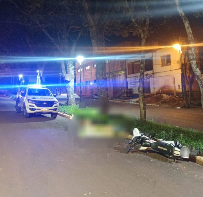 Motocilista fallecido en Wanda Falleció motociclista