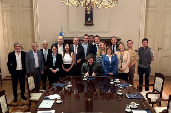 Milei reunió a todo su Gabinete