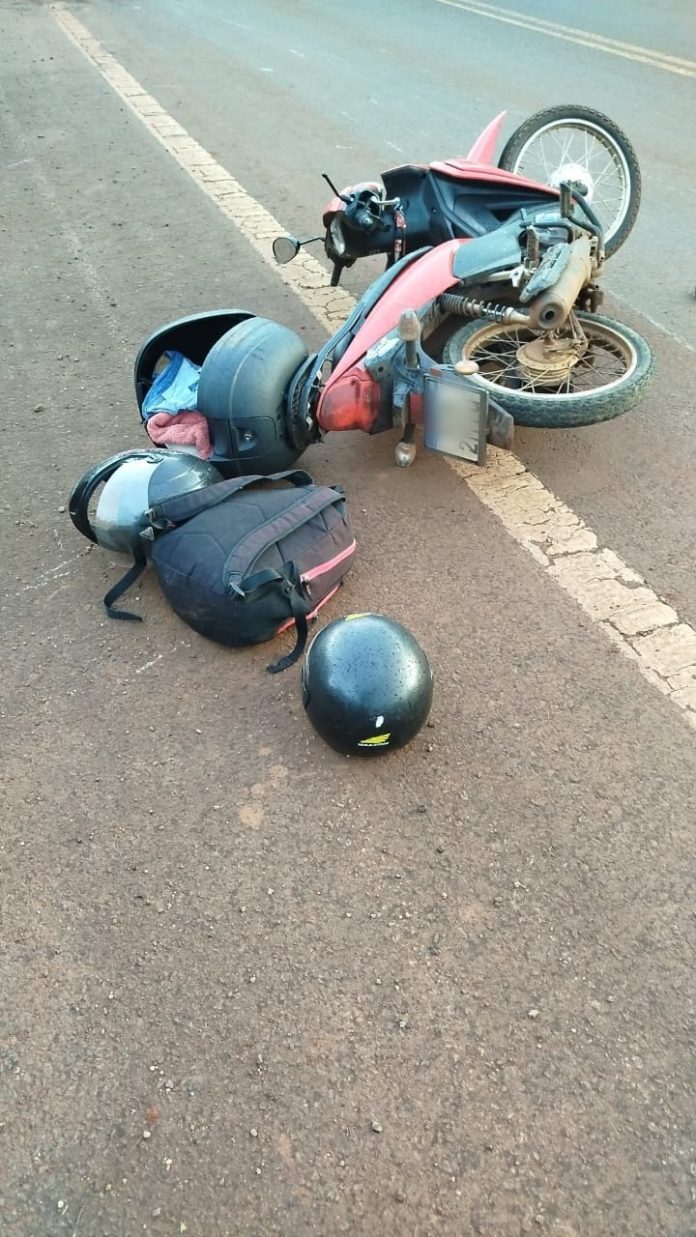 Despiste de motocicleta en Campo Viera deja dos heridos