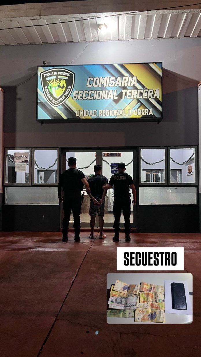 Detienen a joven en Oberá