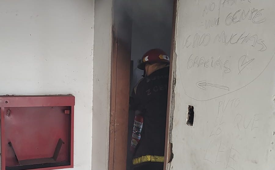 Principio de incendio en el edificio Marconi