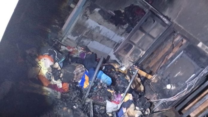 Incendio en una vivienda de Candelaria