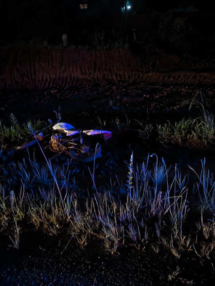 Motociclista lesionado
