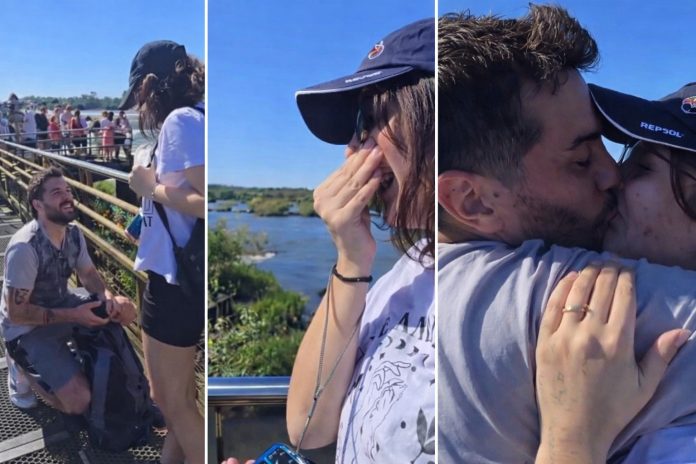 pedido de casamiento en cataratas del iguazú