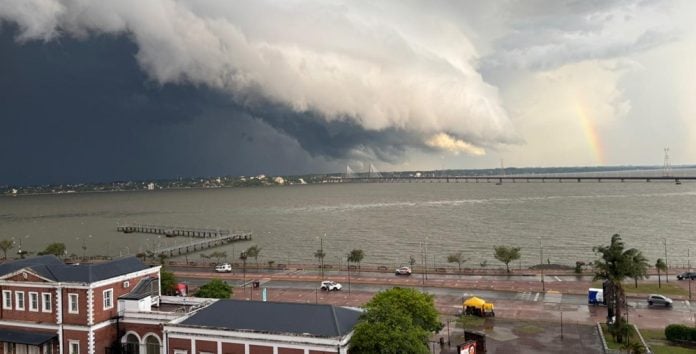 fuerte tormenta que ingresará por el sur de Misiones