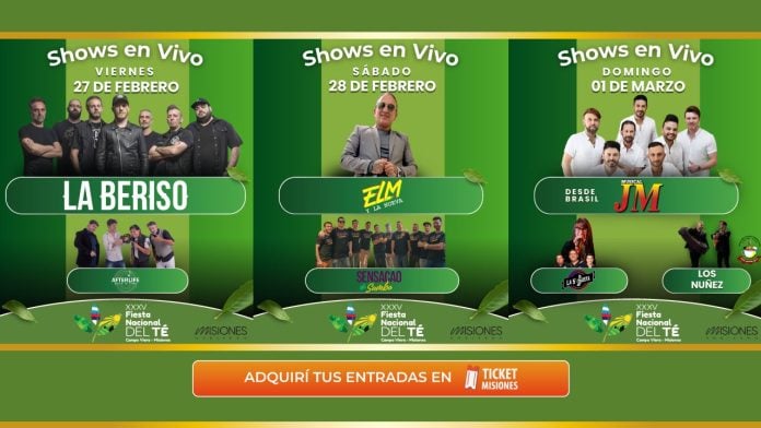 show de La Beriso en la Fiesta Nacional del Té