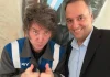 Javier Milei recibe a Manuel Adorni