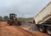 Avanzas trabajos en El Soberbio | DPV construye base para la pavimentación en la RP 15