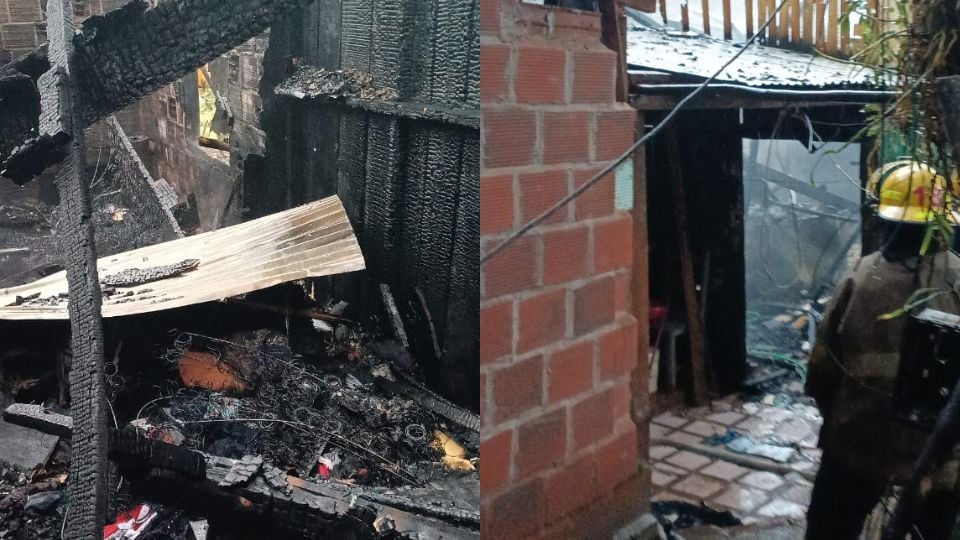 Eldorado incendio destruyó por completo una vivienda