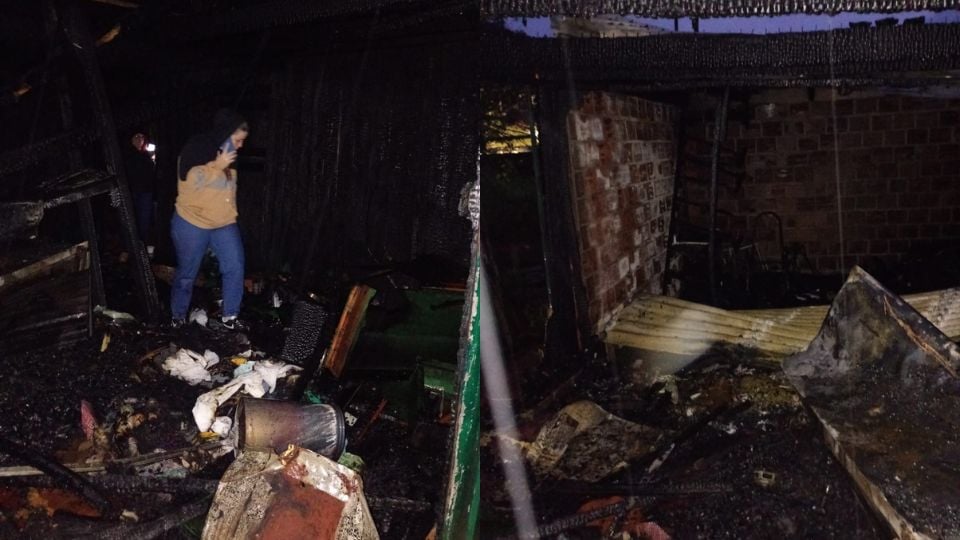 Eldorado incendio destruyó por completo una vivienda