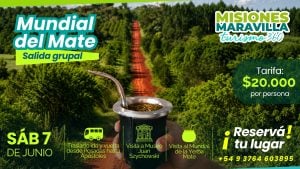 Misiones Maravilla te lleva al Mundial de Mate en Apóstoles: este domingo incluye visitas, cata, charlas, ballet y traslado ida y vuelta por $20.000 imagen-5