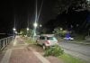Perdió el control de su camioneta y terminó sobre la vereda en la Costanera de Posadas