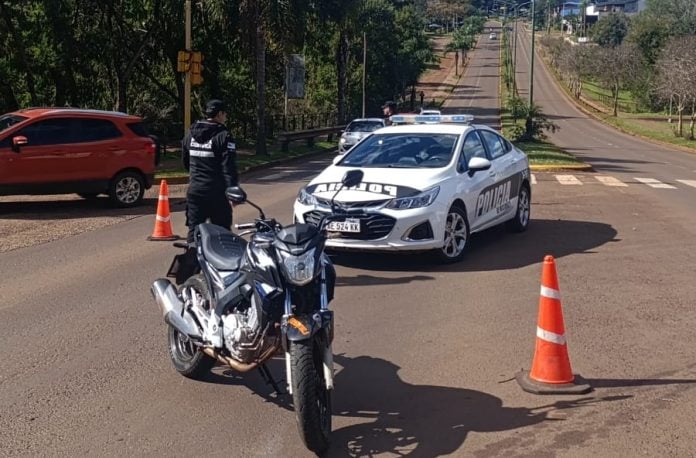 choque de motos en Oberá