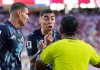 Mundial 2026: Miguel Almirón fue expulsado por taparse la boca, la primera aplicación de la “Ley Prestianni”