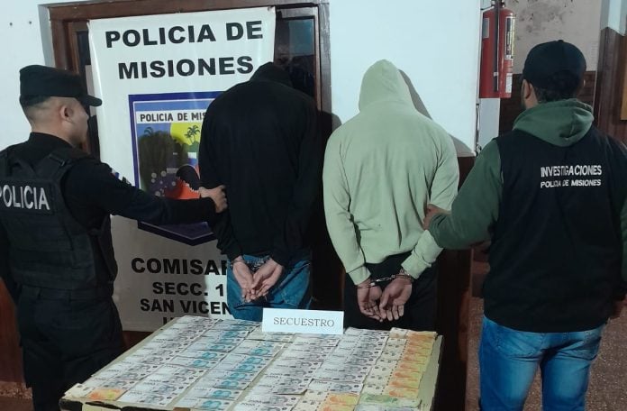 ladrones capturados en san vicente