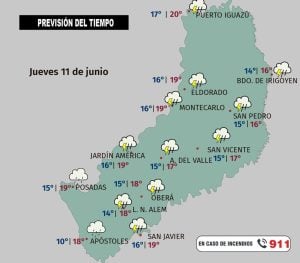 Anuncian lluvias y tormentas para este jueves en toda Misiones: la OPAD emitió advertencia amarilla imagen-5