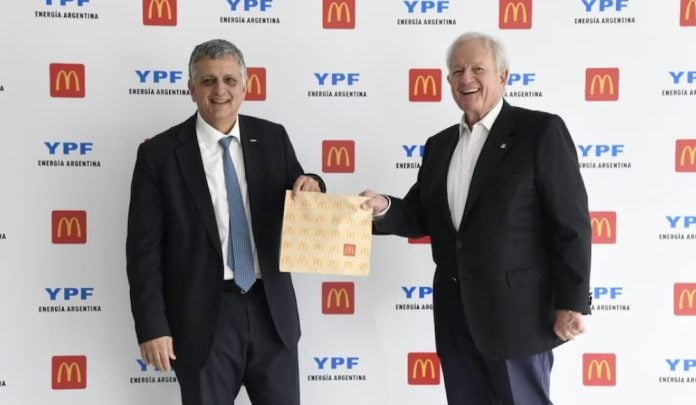 YPF venderá hamburguesas de McDonald
