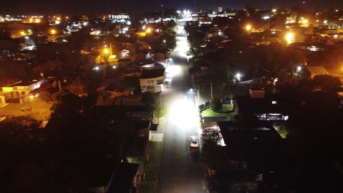 Alumbrado público en Alem (1)