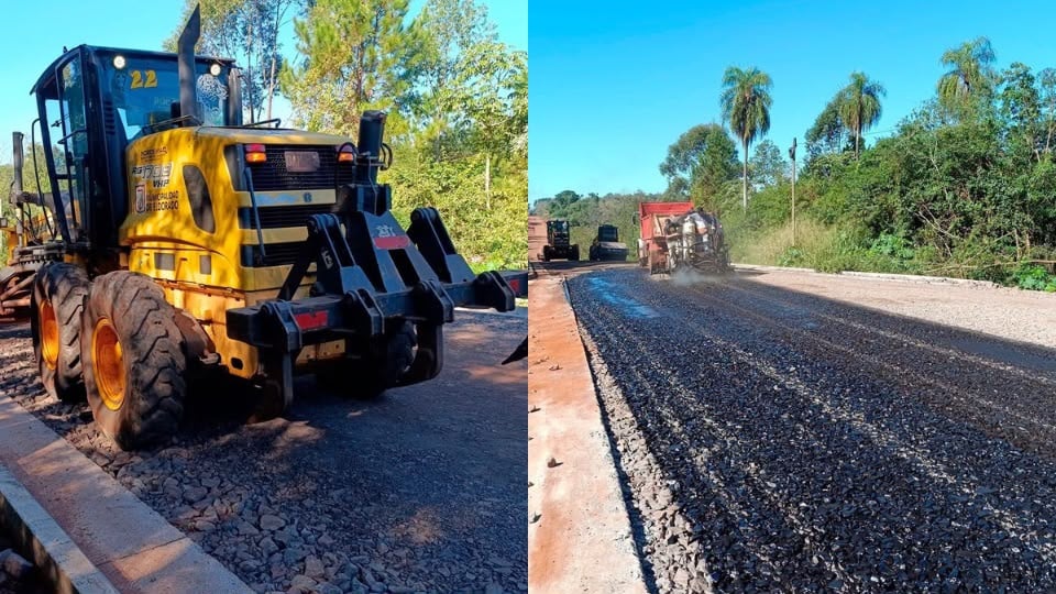 Eldorado avanza con el tercer tramo de asfaltado de la calle Salto Alegría