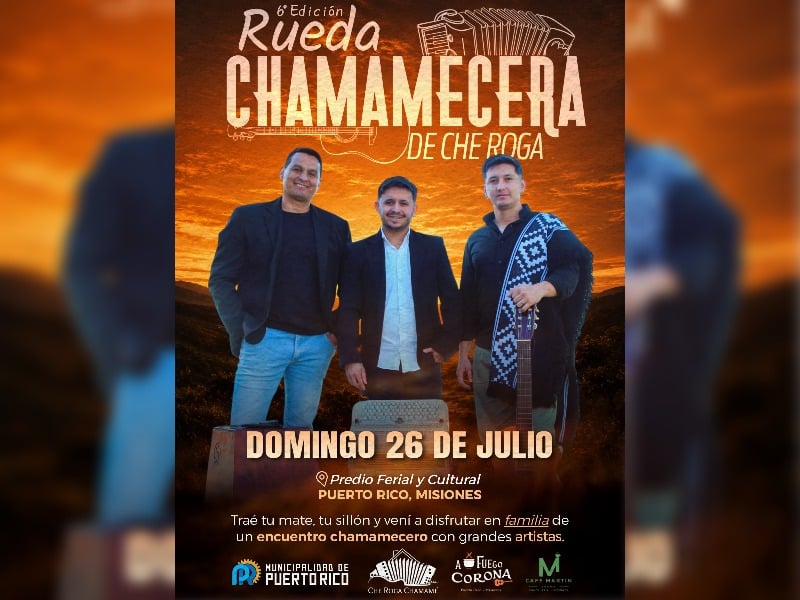 La Rueda Chamamecera de Che Roga llega este domingo a Puerto Rico - MisionesOnline