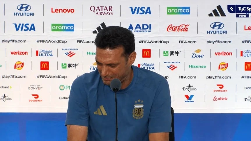 Con lágrimas y emoción, Scaloni se quebró y puso en duda su continuidad al frente de la Selección Argentina: No sé si podré lograr algo más grande que esto - MisionesOnline