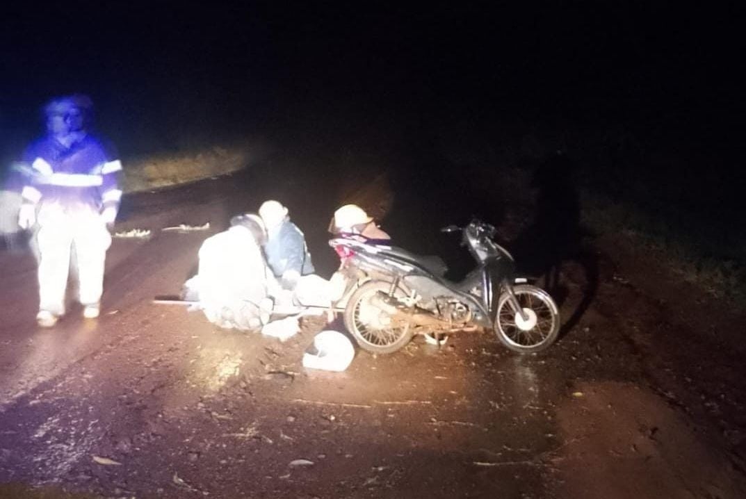 Despiste de una motocicleta en la Ruta Provincial 17: un joven sufrió lesiones graves en 9 de Julio - MisionesOnline