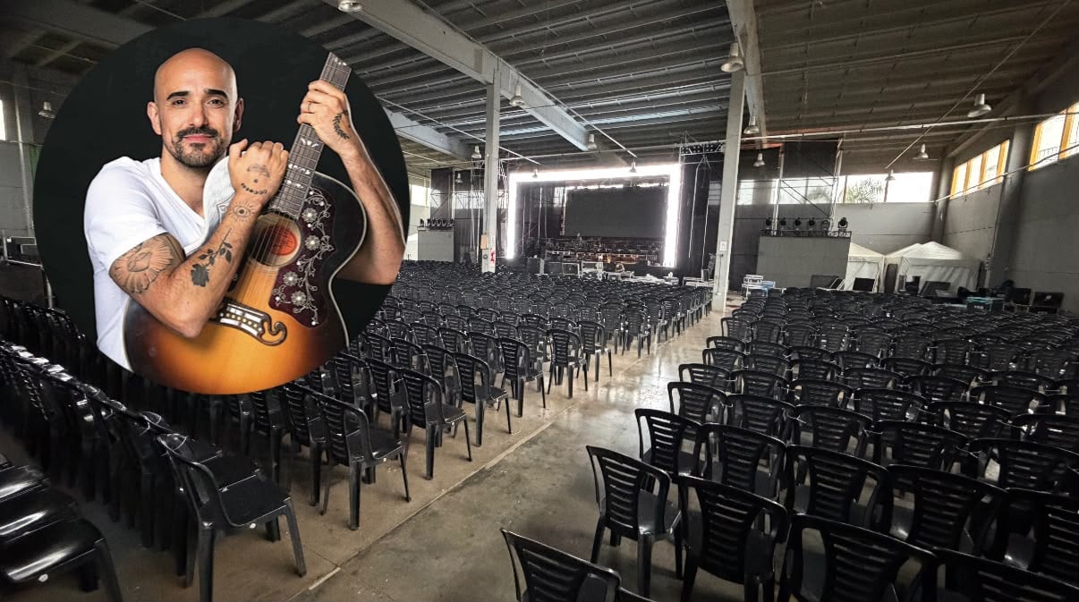 Abel Pintos en Posadas: ya montaron el escenario para el show de este sábado y crece la expectativa entre los fanáticos