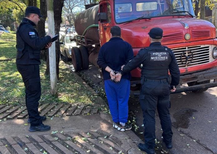 camionero detenido