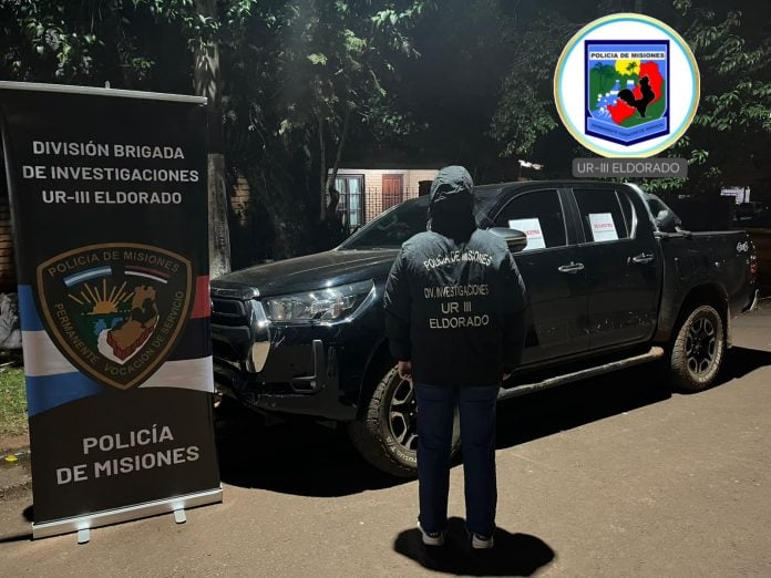 camioneta secuestrada