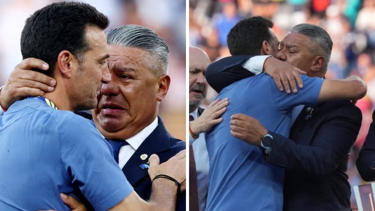 Claudio Chiqui Tapia respaldó a Lionel Scaloni tras la derrota ante España y las dudas sobre su futuro en la Selección