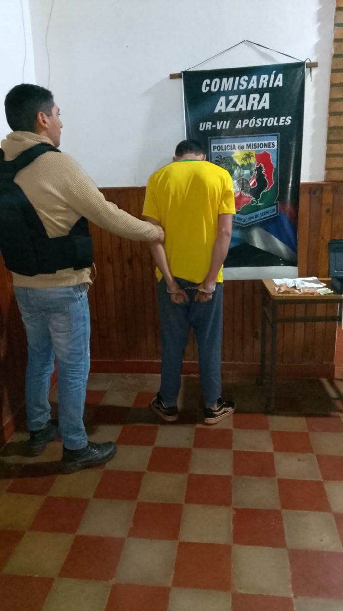 detenido por robo en Azara