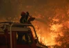 El fuego azota a España y Francia
