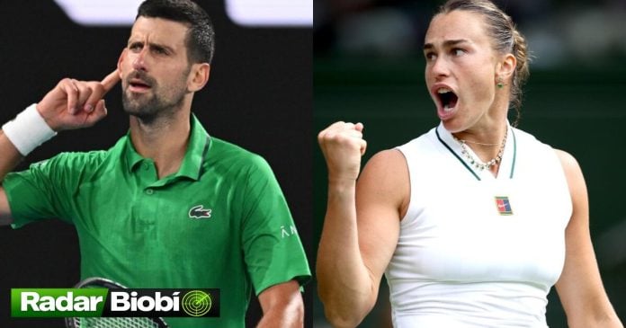 Novak Djokovic y Aryna Sabalenka