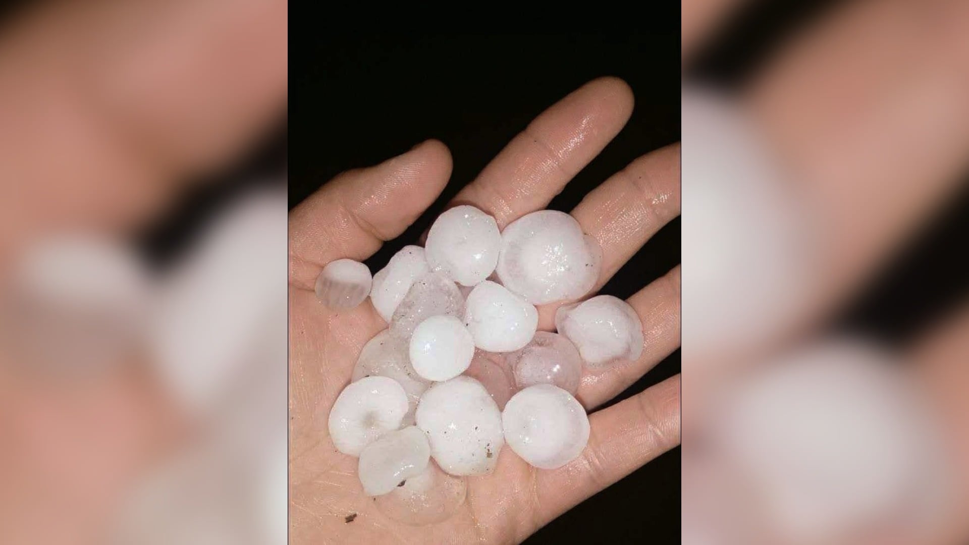En medio de un fuerte temporal con tormentas eléctricas, se registró una intensa caída de granizo en San Pedro