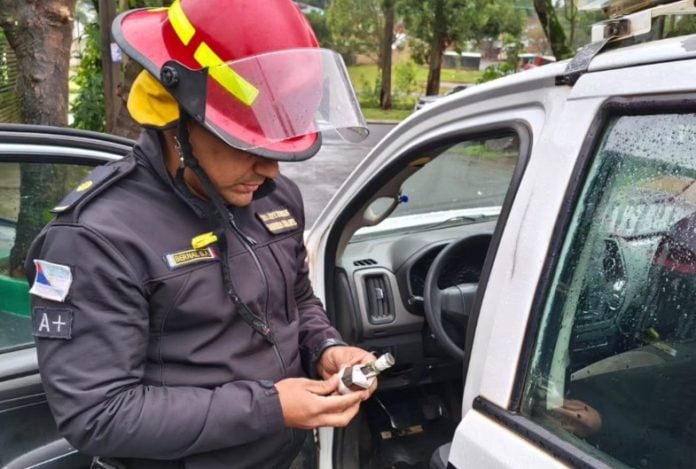 hallan granada en Posadas